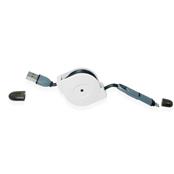 Cabo de Dados Retrátil 2 em 1