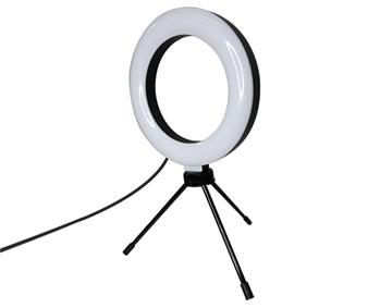 Iluminador Ring Light de 6 Polegadas com Tripé