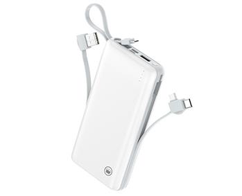 POWER BANK COM CABO REMOVÍVEL 24800MAH