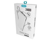 POWER BANK COM CABO REMOVÍVEL 24800MAH