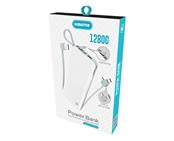 Power Bank Slim Com Cabo Removível 12800MAH