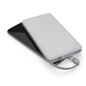 Power Bank Plástico Slim com Indicador Led