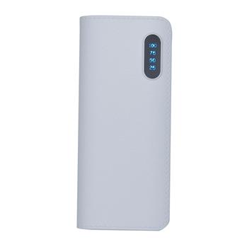 Power Bank Plástico com Indicador Digital e Lanterna