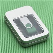 Estojo de Metal com Visor para pen drive