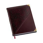 Agenda Diária 2026 Croco Diagonal Vinho - 112L
