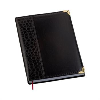 Agenda Croco Reta Preta - 120L