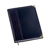 Agenda Diária 2026 Croco Reta Azul - 121L