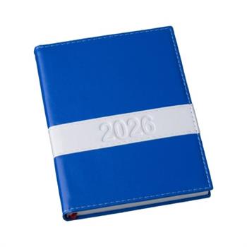 Agenda Diária 2026 Horizontal Azul - 137L