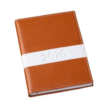 Agenda Diária 2026 Horizontal Marrom - 138L