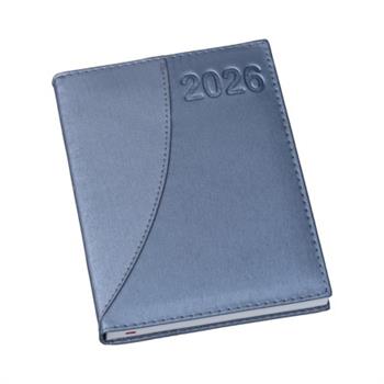Agenda Diária 2026 Metalizada Azul - 161L