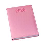 Agenda Diária 2026 Metalizada Lisa Rosa - 183L