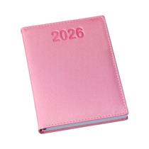 Agenda Diária 2026 Metalizada Lisa Rosa - 183L