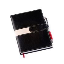 Agenda Diária 2026 Exec Preta c/ Fecho e Sup. p/ Caneta - 198L