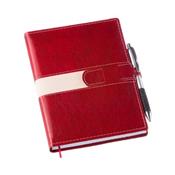 Agenda Diária 2026 Exec Vermelha c/ Fecho e Sup. p/ Caneta - 199L