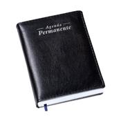 Agenda Compacta Lisa Preta - 218L