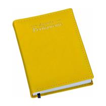 Agenda Compacta Metalizada Lisa Amarela - 221L