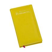 Agenda de Bolso Permanente Metalizada Lisa Amarela - 251L