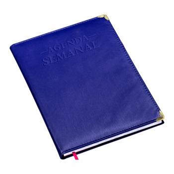 Agenda Super Metalizada Lisa Azul - 245L