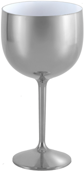Taça Fun Metalizado Prata Inteiro