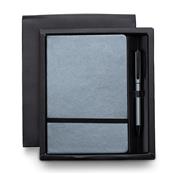 Kit Executivo com Caderneta tipo Moleskine e Caneta em Estojo de Papelão