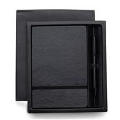 Kit Executivo com Caderneta tipo Moleskine e Caneta em Estojo de Papelão