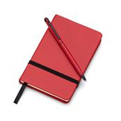 Kit Executivo com Caderneta tipo Moleskine e Caneta Touch