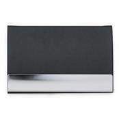 Porta Cartão de Couro Sintético Liso Frente e Verso