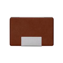 Porta Cartão em Couro Sintético Texturizado com Placa Metálica para Personalização