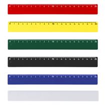 Régua Plástica Colorida de 20 cm