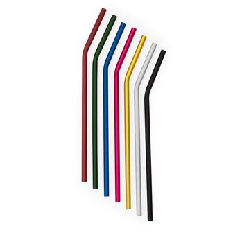 Canudo Curvado 218mm Alumínio - 14278