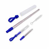 Canudo Inox Retrátil com Escova e Estojo - 14341