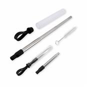 Canudo Inox Retrátil com Escova e Estojo - 14341