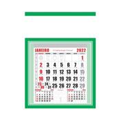 Folhinha Comercial Grande Verde com Furo - 50LG