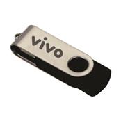 Pen Drive Giratório Metálico 4GB - 00016-SM