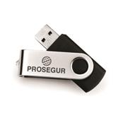 Pen Drive Giratório Metálico 4GB - 00016-SM