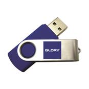 Pen Drive Giratório Metálico 4GB - 00016-SM-AM