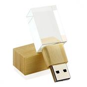 Pen Drive de Cristal Bambu 4GB - 00064-4GB