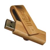 Pen Drive Ecológico Giratório de Bambu - PDEGB-4GB