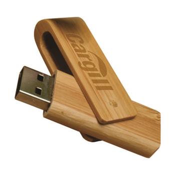 Pen Drive Ecológico Giratório de Bambu - PDEGB-4GB