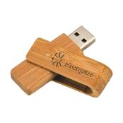 Pen Drive Ecológico Giratório de Bambu - PDEGB-4GB