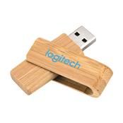 Pen Drive Ecológico Giratório de Bambu - PDEGB-4GB