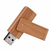 Pen Drive Ecológico Giratório de Bambu - PDEGB-4GB