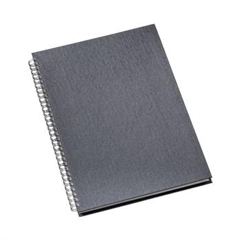Caderno de Negócios Pequeno Capa Metalizada Grafite - 270L
