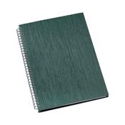 Caderno de Negócios Grande Capa Metalizada Verde - 304L