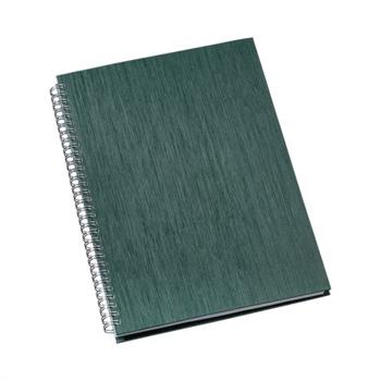 Caderno de Negócios Grande Capa Metalizada Verde - 304L