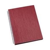 Caderno de Negócios Grande Capa Metalizada Vermelho - 305L