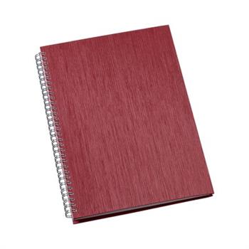 Caderno de Negócios Grande Capa Metalizada Vermelho - 305L
