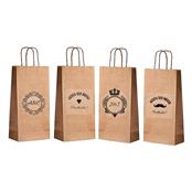 Sacola Kraft Pardo Com Alça Em Papel Torcido - (INFORME MEDIDAS DA SACOLA NO CAMPO OBSERVAÇÃO) SKPAP