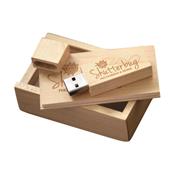 Conjunto Estojo e Pen Drive Bambu - 069-4GB