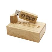 Conjunto Estojo e Pen Drive Bambu - 069-4GB